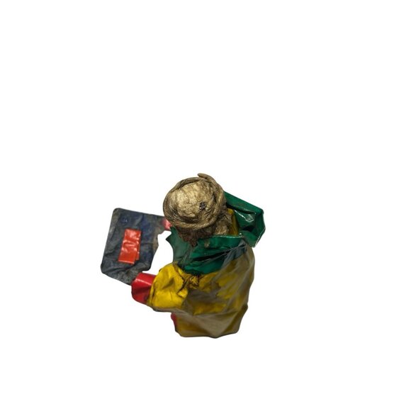 Mexican Folk Art Paper Mache Figure Man W/crown Jesus? - Picture 5 of 7